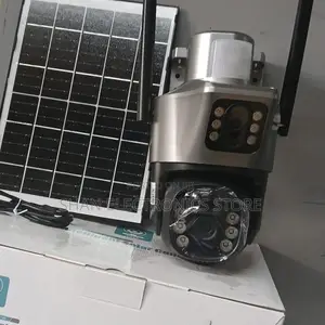 V380 Double Lens New 4g Sim Outdoor Solar CCTV Camera.