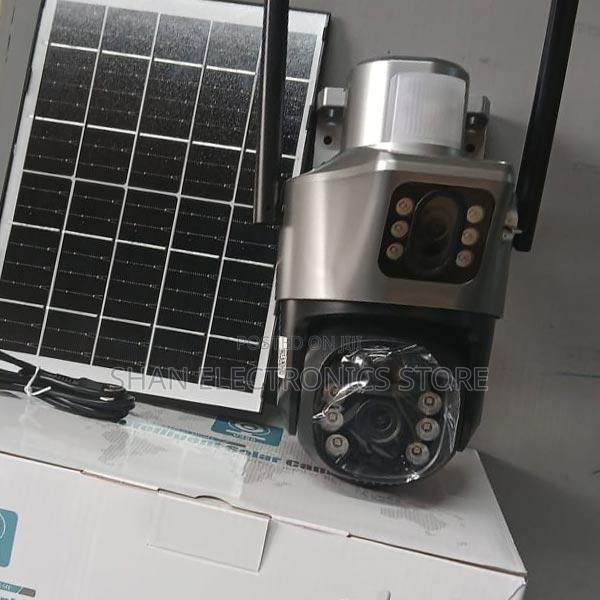 V380 Double Lens New 4g Sim Outdoor Solar CCTV Camera.