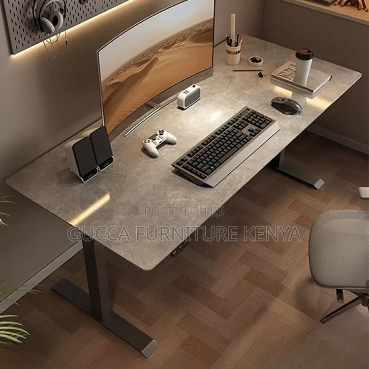Office Tables: 120cm Wood Automatic Flexible Standing Desk