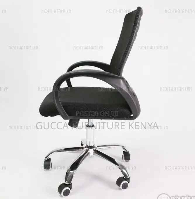 Office Chairs: Office Thick Mesh Back Swivel Chair