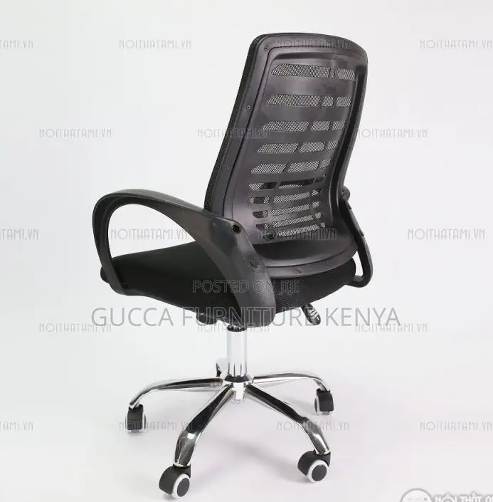 Office Chairs: Office Thick Mesh Back Swivel Chair
