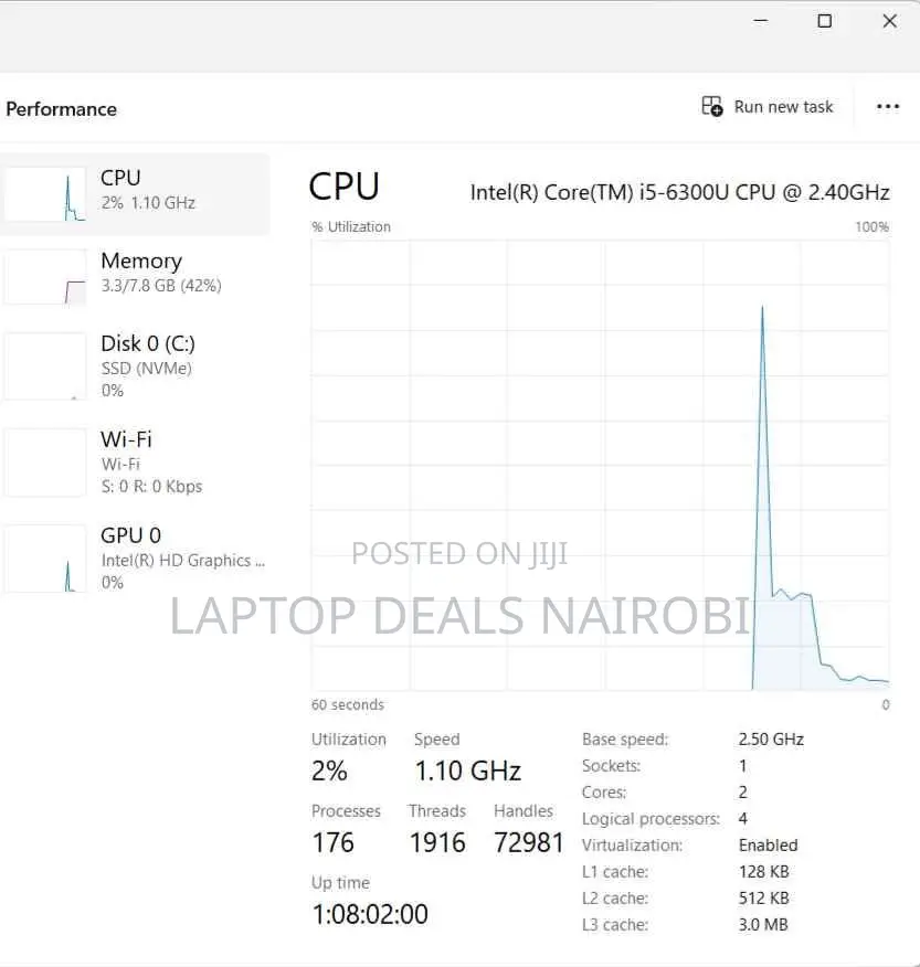 Laptop Lenovo 8GB Intel Core I5 SSD 256GB