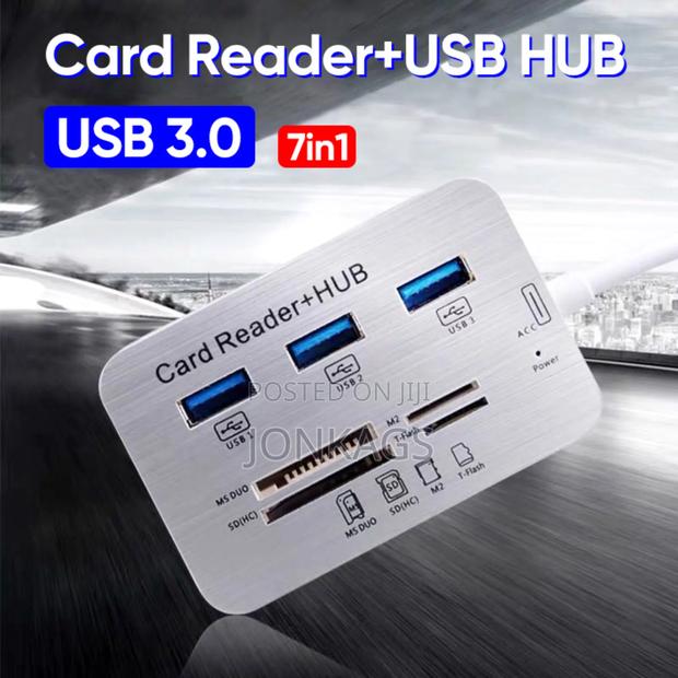 Usb to 3 Usb3.0 Port , Ms, M2,Sd/Mmc,Tf Card Reader