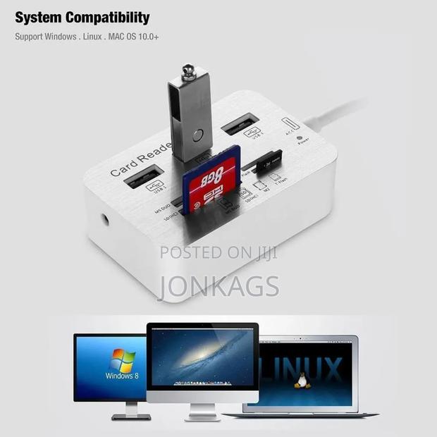 Usb to 3 Usb3.0 Port , Ms, M2,Sd/Mmc,Tf Card Reader - thumbnail 3