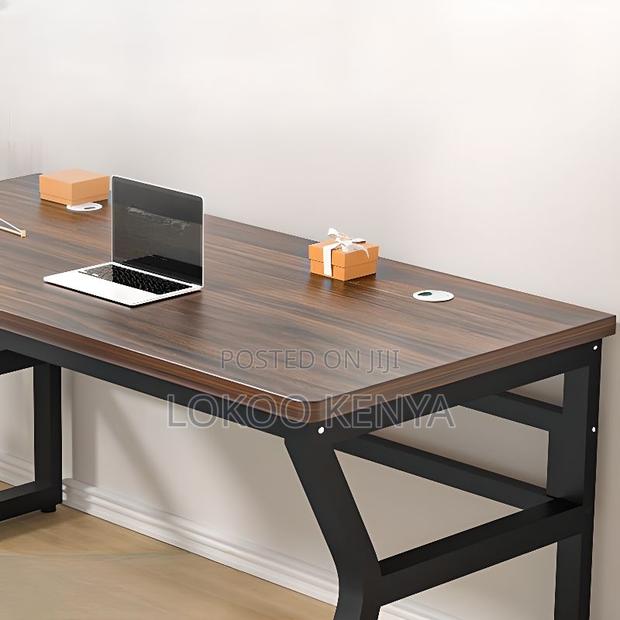 Office Desk: 1.2meter Brown Computer Office Desk - thumbnail 2