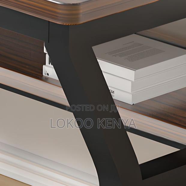 Office Desk: 1.2meter Brown Computer Office Desk - thumbnail 4