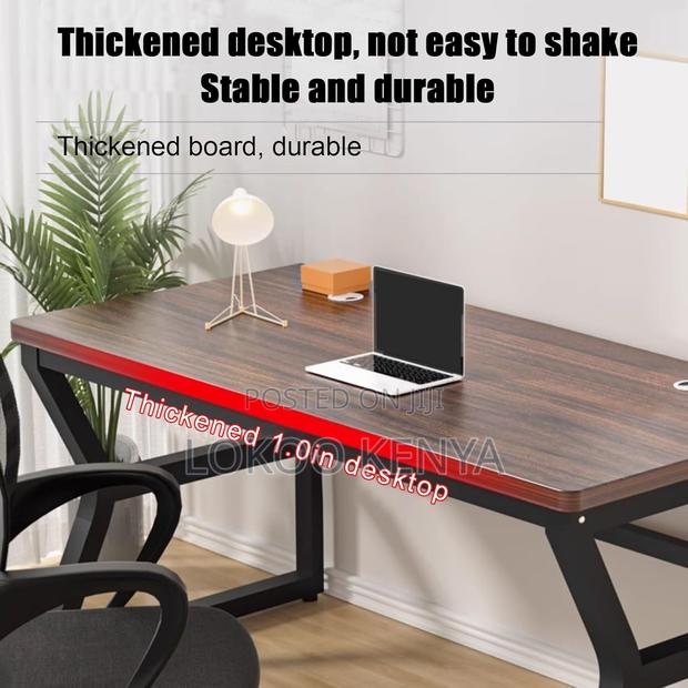 Office Desk: 1.2meter Brown Computer Office Desk - thumbnail 5