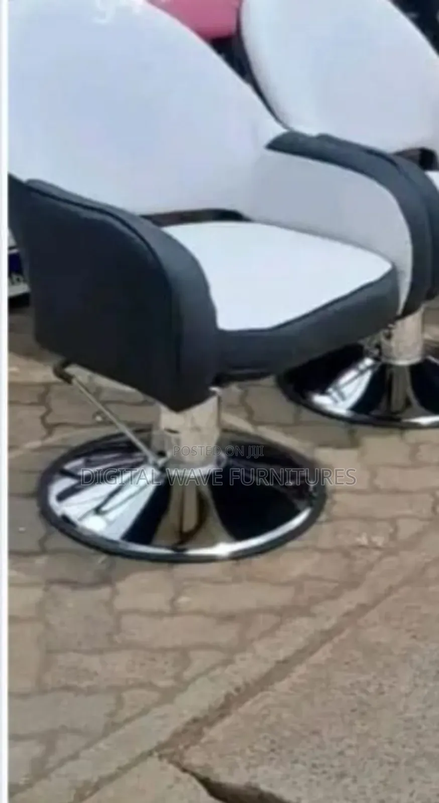 White/Black Adjustable Chairs