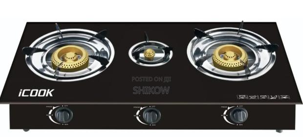 Icook Ic202 2 Burner Non Stick Gas Cooker