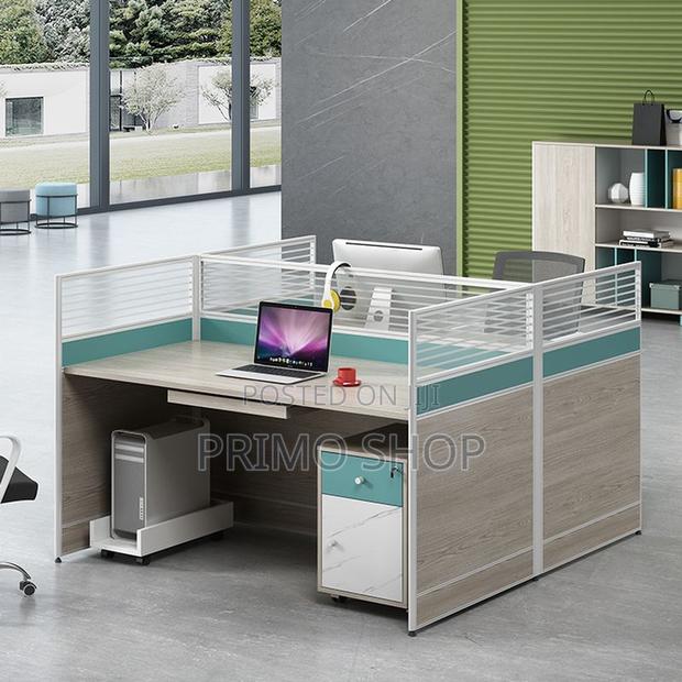 Office Workstation; Corporate Futuristic Workstation (4 Way) - main view