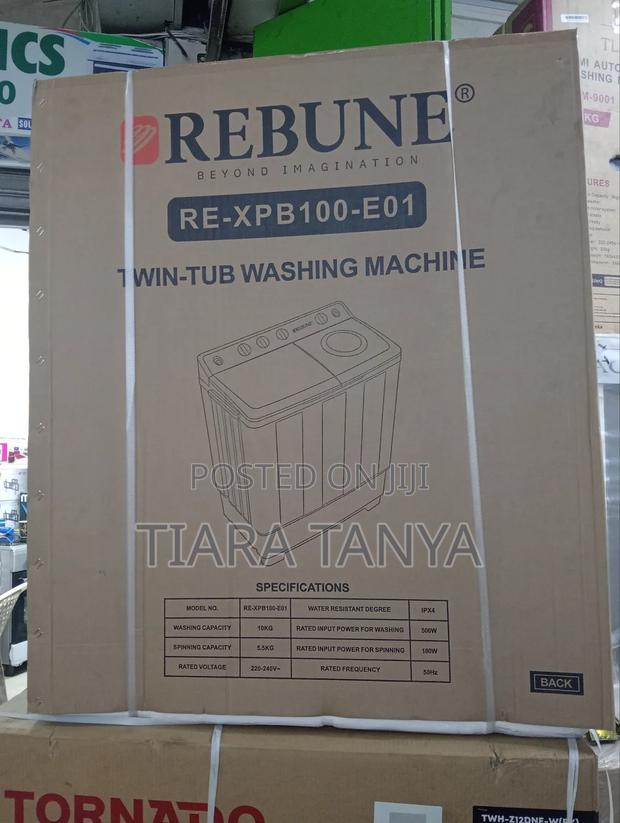 10 Kg Rebune Twin Tub Washing Machine Semi Automatic - main view