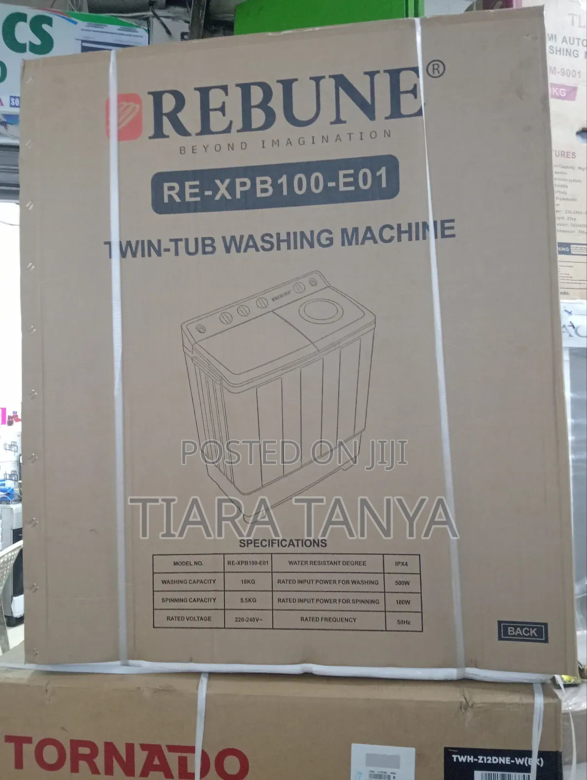 10 Kg Rebune Twin Tub Washing Machine Semi Automatic