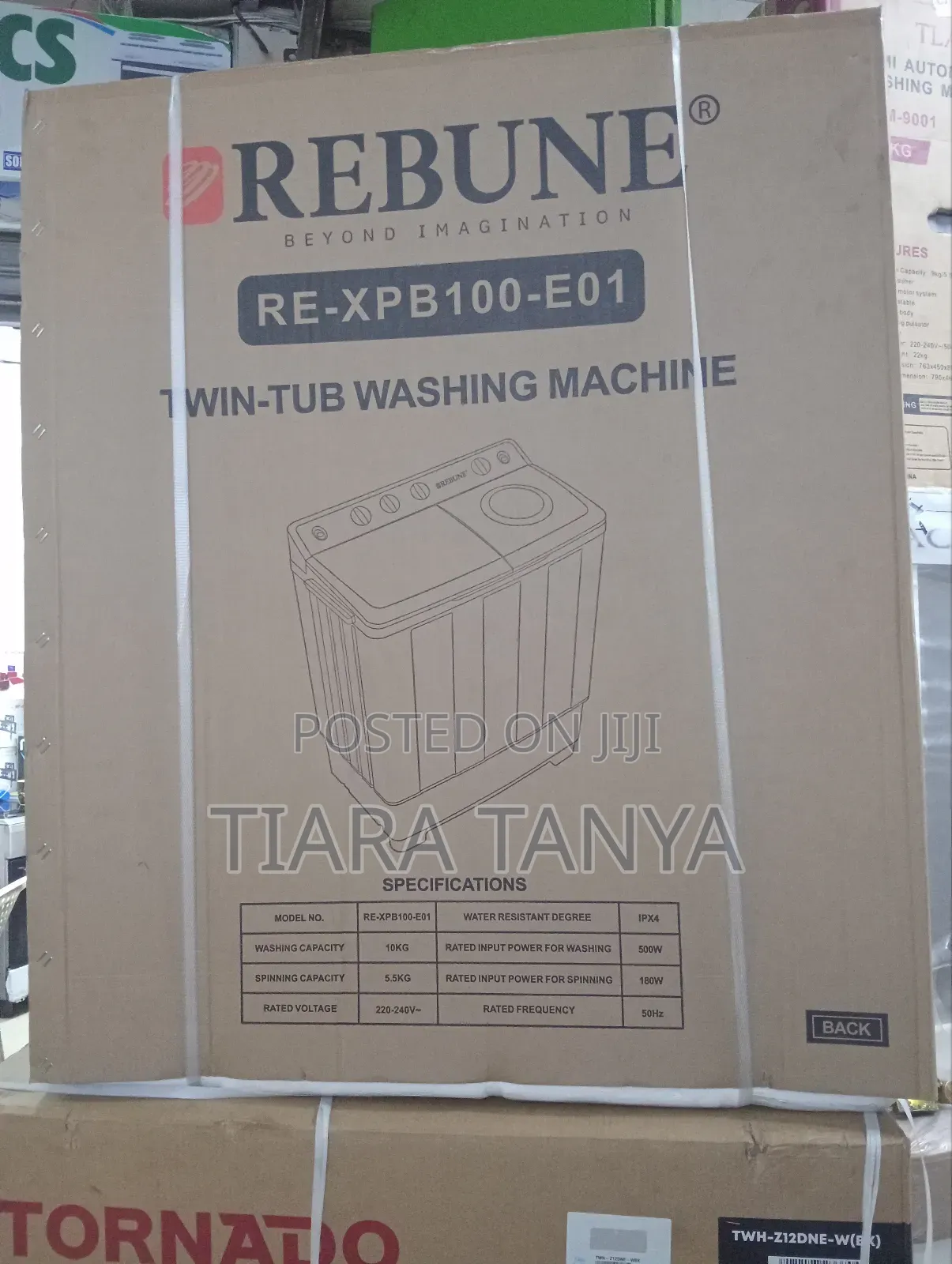 10 Kg Rebune Twin Tub Washing Machine Semi Automatic