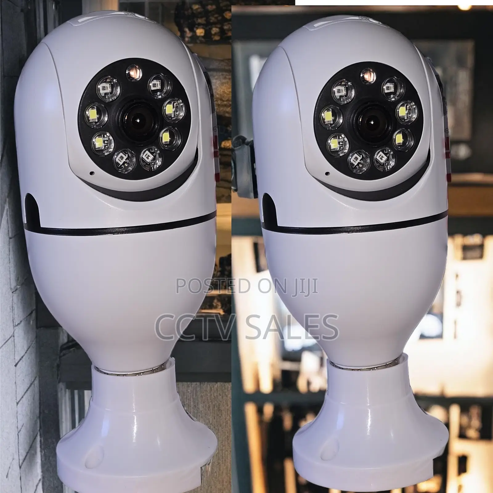 Home Wireless Security Camera V380,Bulb PTZ Camera Wide View