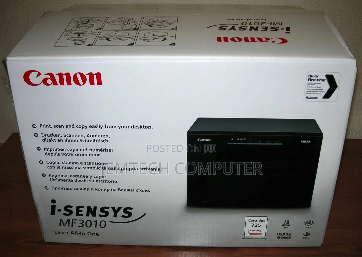 Canon Laser I-Sensys Mf3010 Monochrome Inkjet