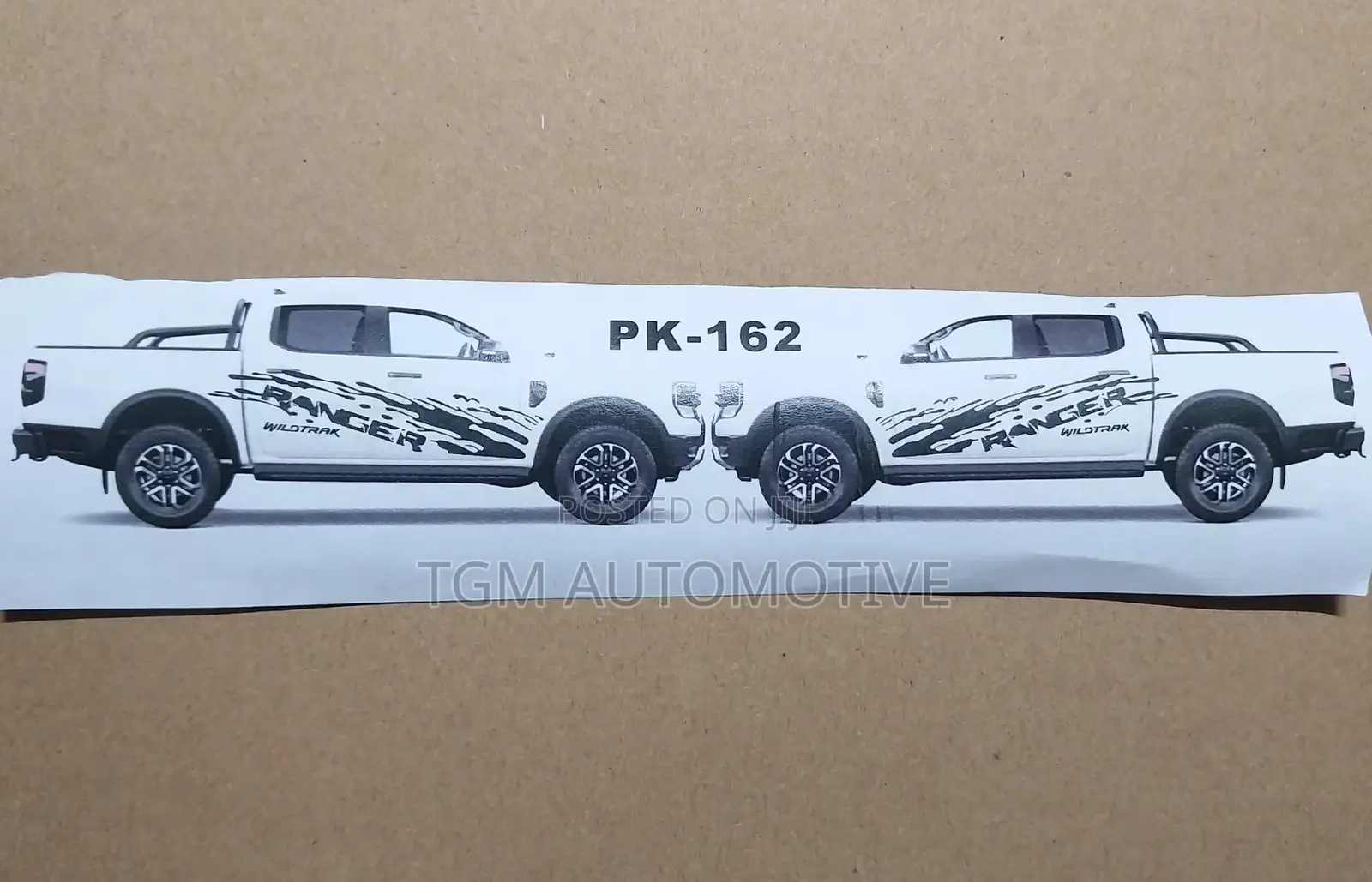 Body Sticker Ford Ranger 2015 Black