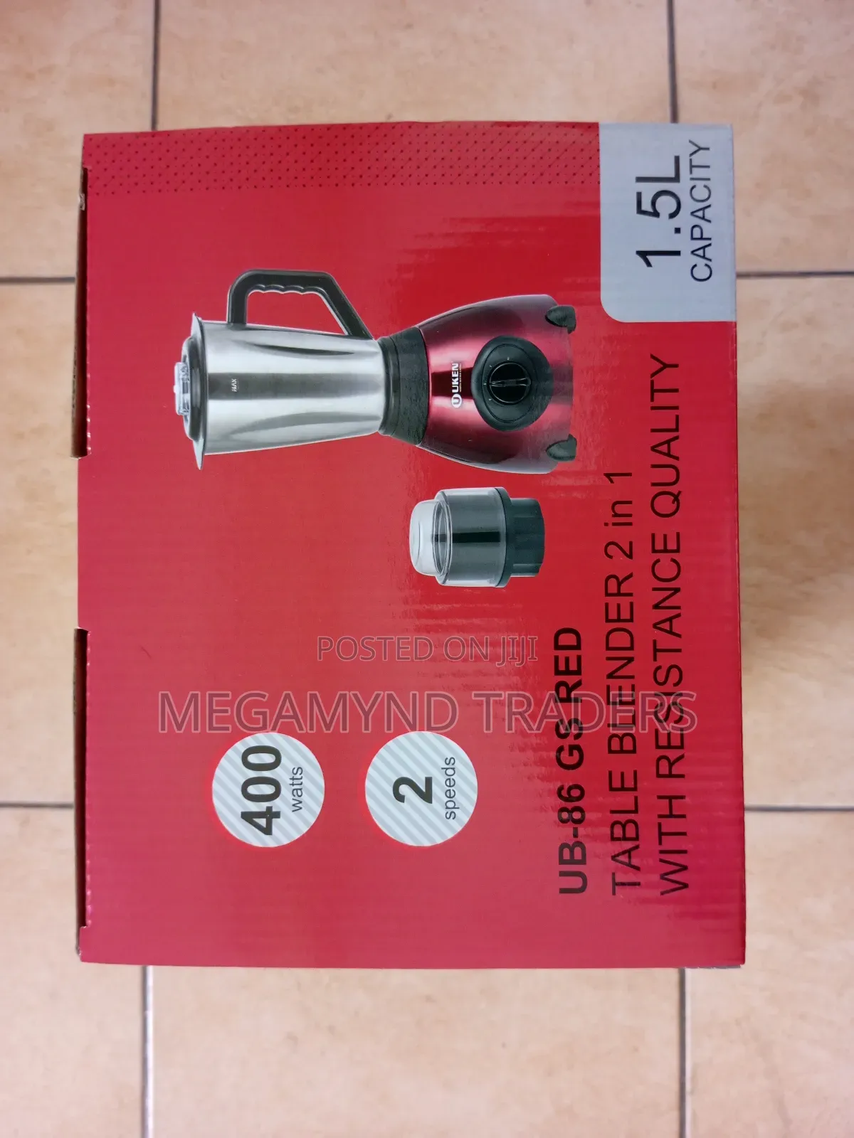 Blender Stainless Steel Jar/Uken Electric Blender