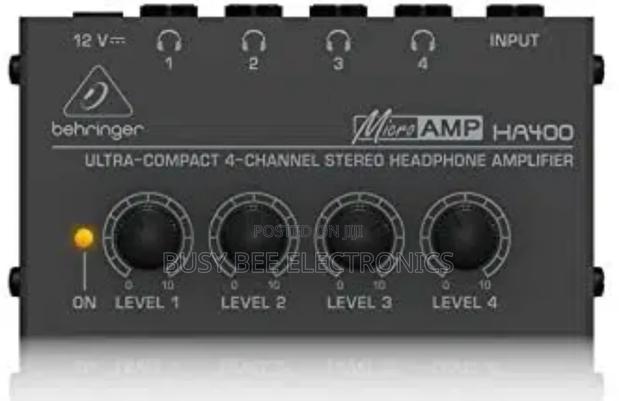 Ha 400 Ultra-Compact 4 Channel Stereo Headphone Amplifier - main view