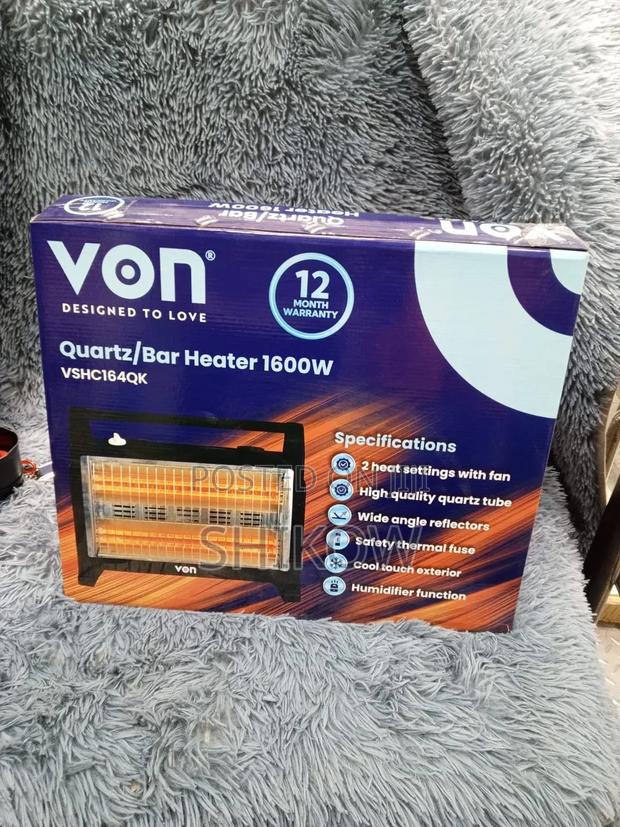 Von Quartz Room Heater 1600w