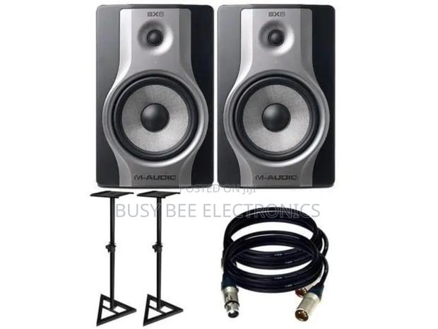 M-Audio Bx8 Carbon Active Studio Monitors With Stands - main view