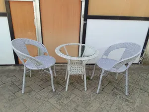 White Sturdy Balcony Set