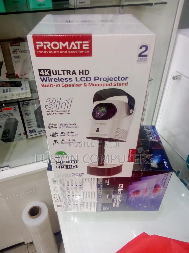 Promate Beamer-A250, Ultra Hd Wireless LCD Projector - thumbnail 2