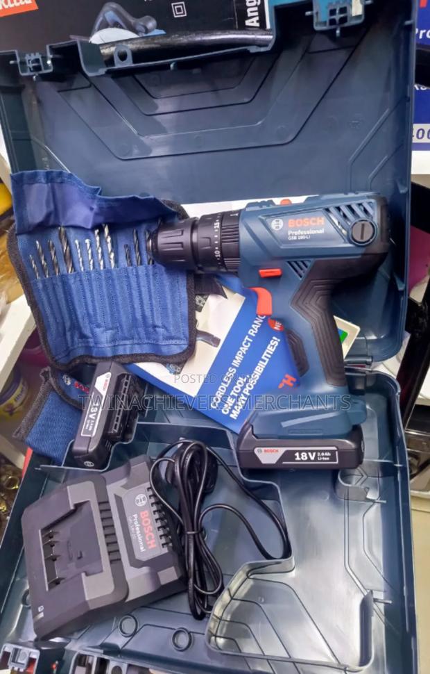 Original Bosch Cordless Drill 18v 2 Batteries - main view