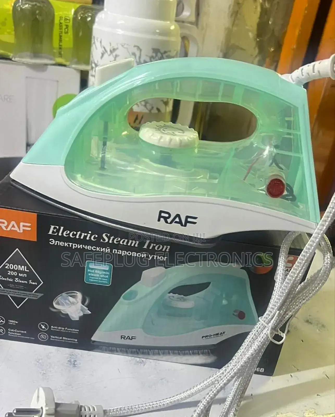 Steam Iron Box - Electric Raf 200ml Steam Iron