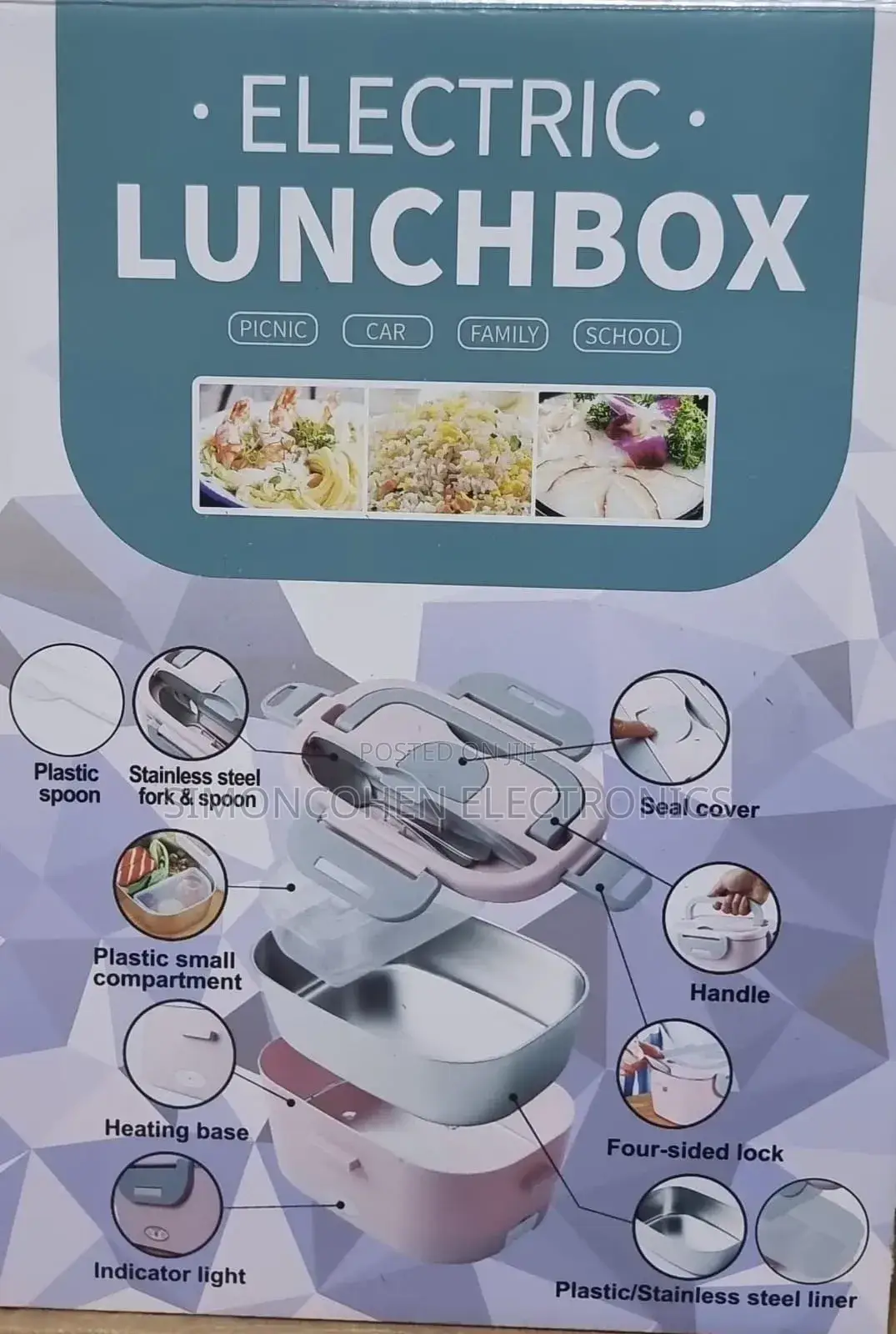 1.5ltrs Stainless Steel Electric Lunchbox