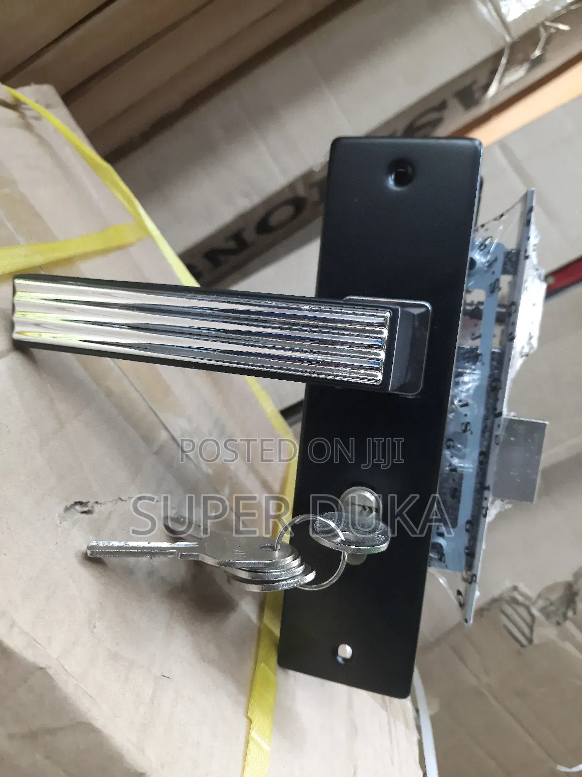 Black Executive Rust Free Door Lock Set.