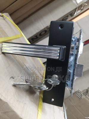 Black Executive Rust Free Door Lock Set. - thumbnail 2