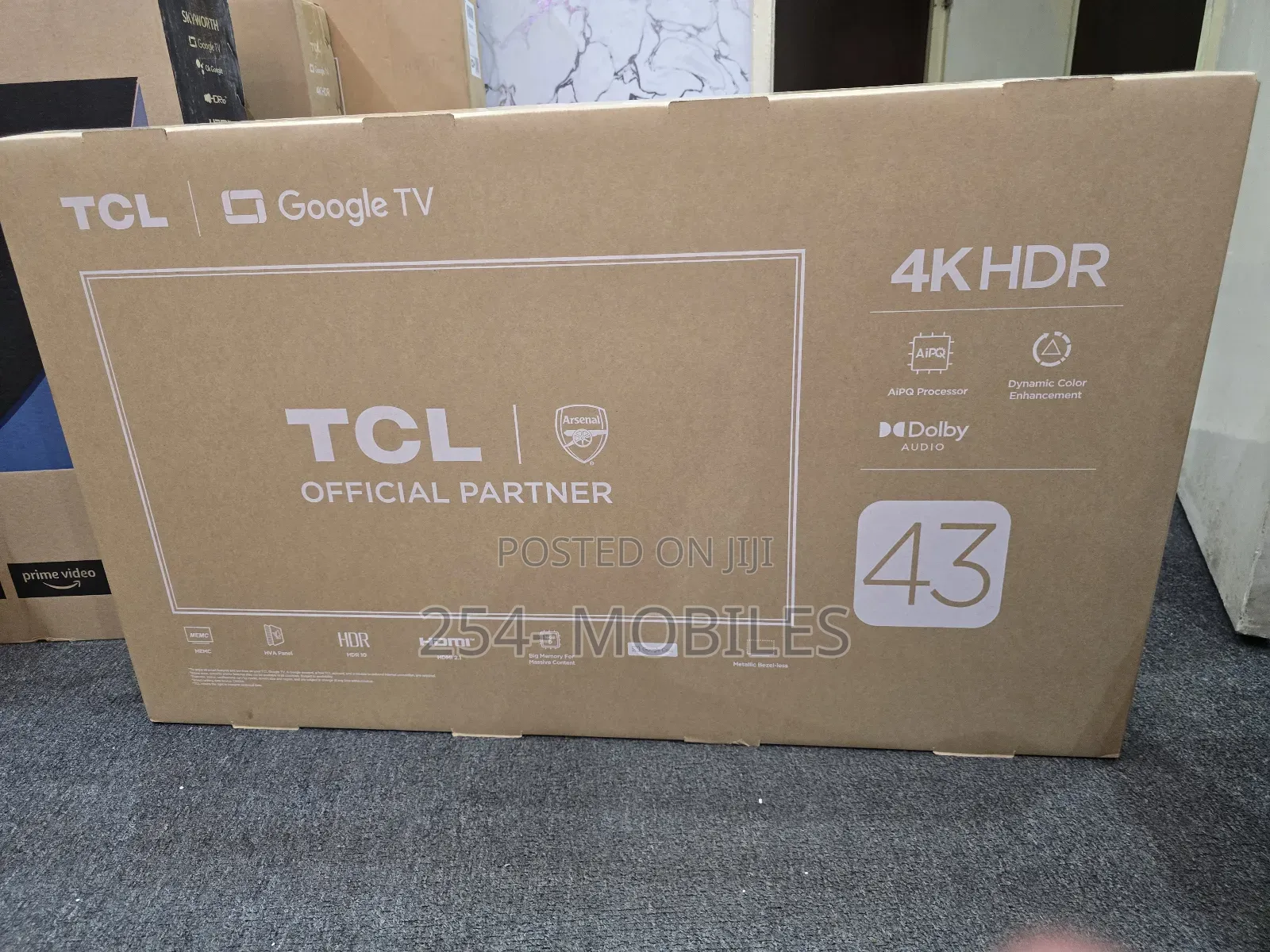 TCL 43′′ 43v6c Direct Led HDR Smart TV 2025 Model