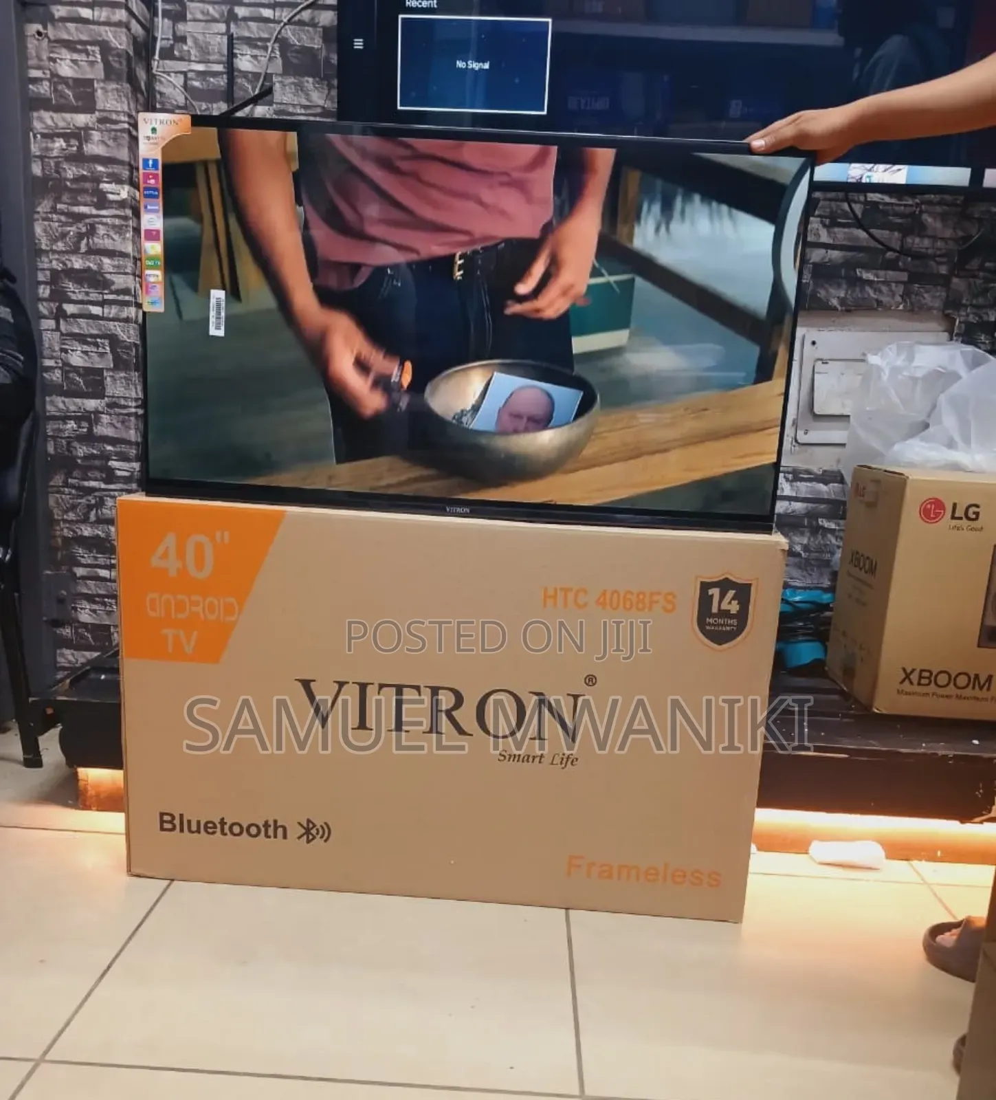 Vitron 40" Smart Android Tv Frameless Design Bluetooth New