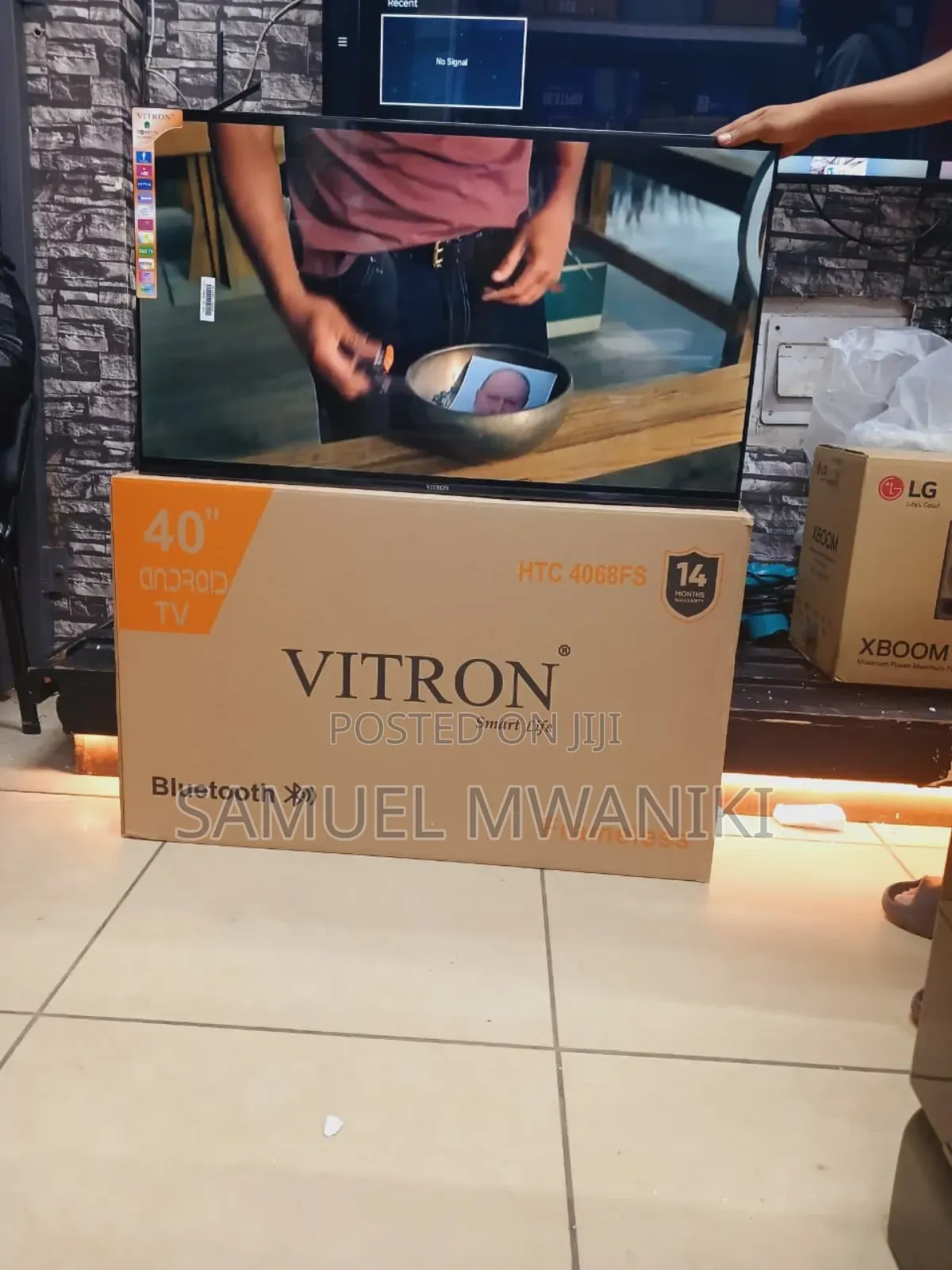 Vitron 40" Smart Android Tv Frameless Design Bluetooth New