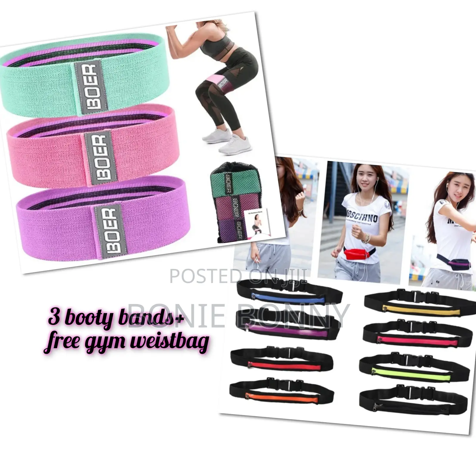 Boer Exercise Bands + Free Weist Bag