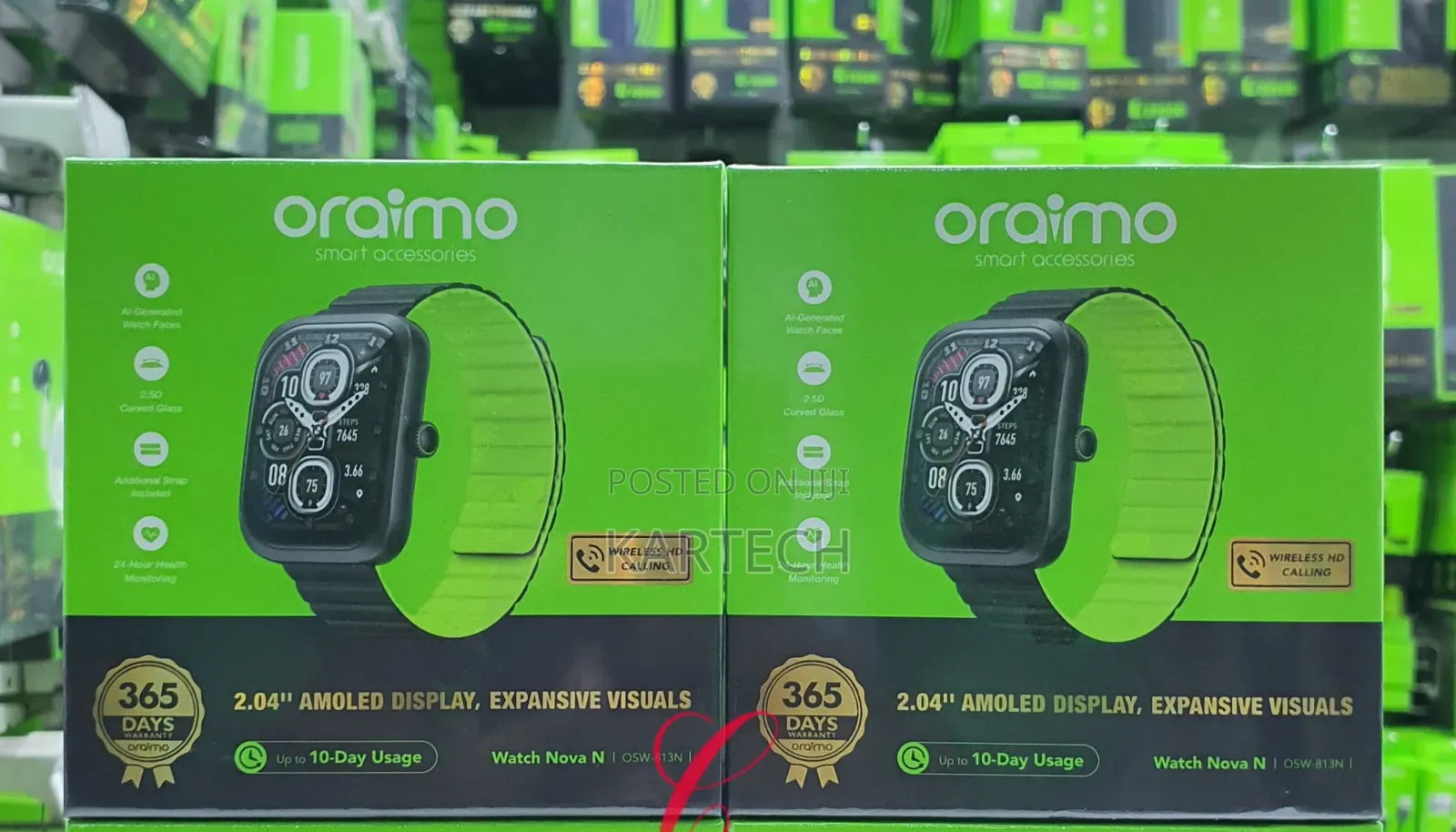 Oraimo Nova N Osw-813n 2.5d 2.04" Curved Glass Smart Watch