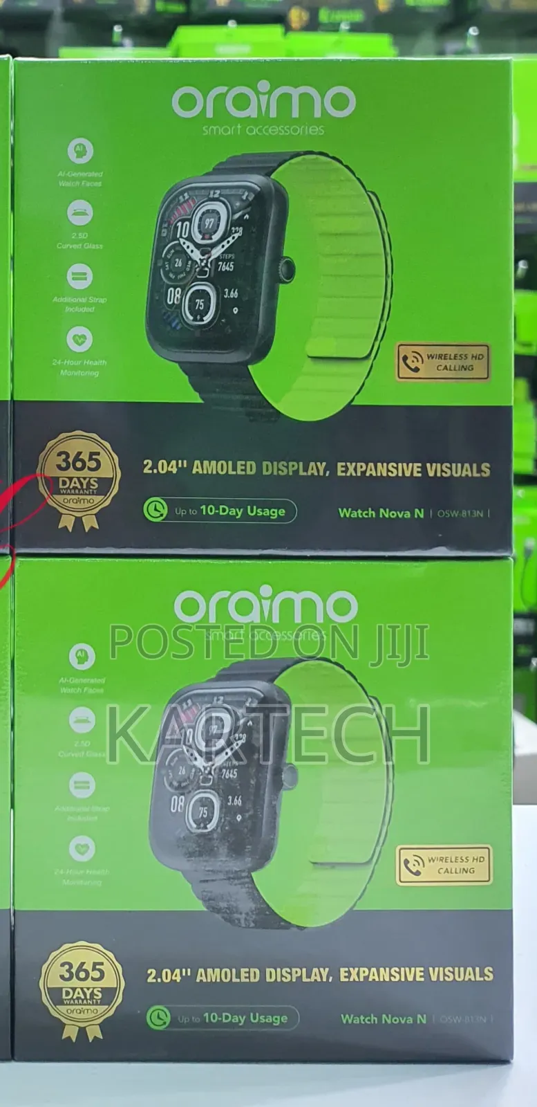 Oraimo Watch Nova N Osw-813n 2.5d 2.04" Amoled Curved Glass