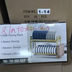 Dishrack 2 Layer Gold