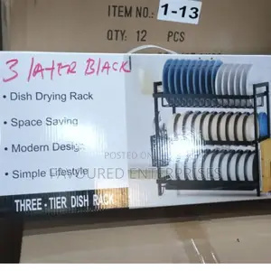 Dishrack 3 Layer Black