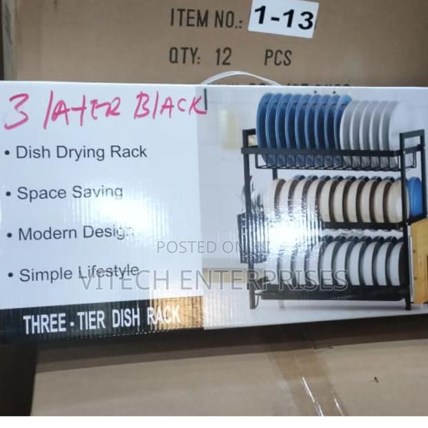 Dishrack 3 Layer Black - main view