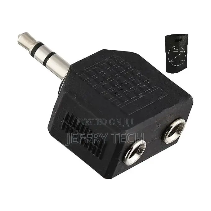Audio Headphone Cable Cord Adapter Jack Y One to Two Stereo