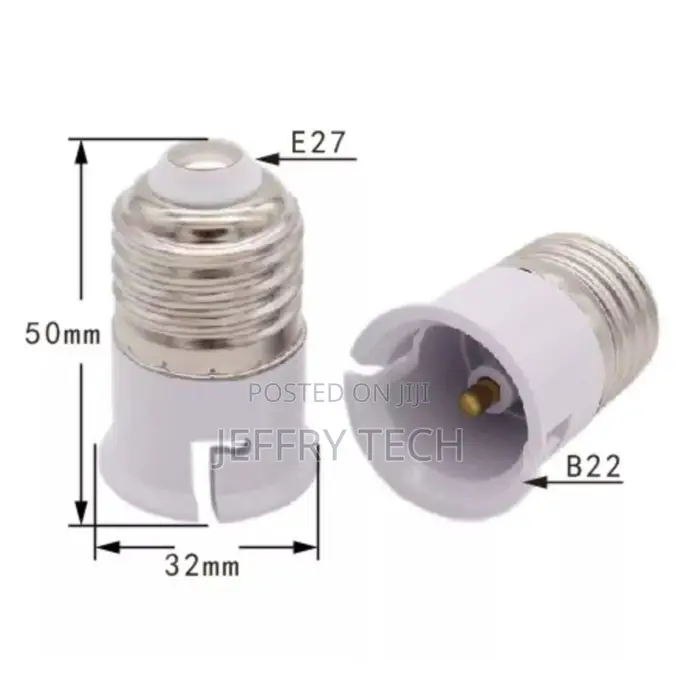 E27 to B22 Converter/Screw to Pin Converter