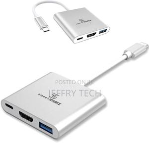 3-in-1, Usb-C Hub, Type C to Hdmi Adapter, Fast Transferr - thumbnail 2