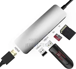 Type C Usb C to Hdmi With Usb 3.0 Ports Sd Tf Card Reade