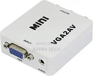 Tobo 1080p Vga to Av Rca Converter Pc to Tv Pal NTSC Adapte
