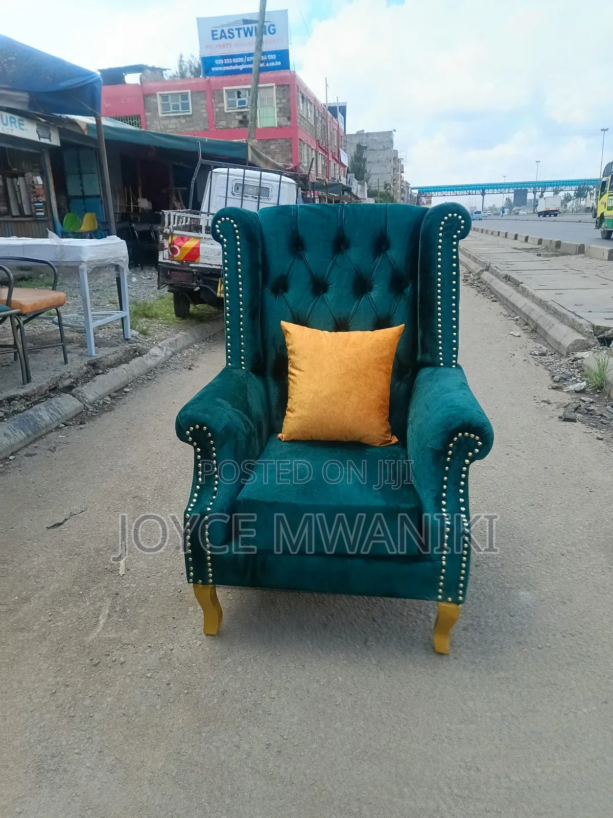 Pedicure Seat or Armchair, Jungle Green