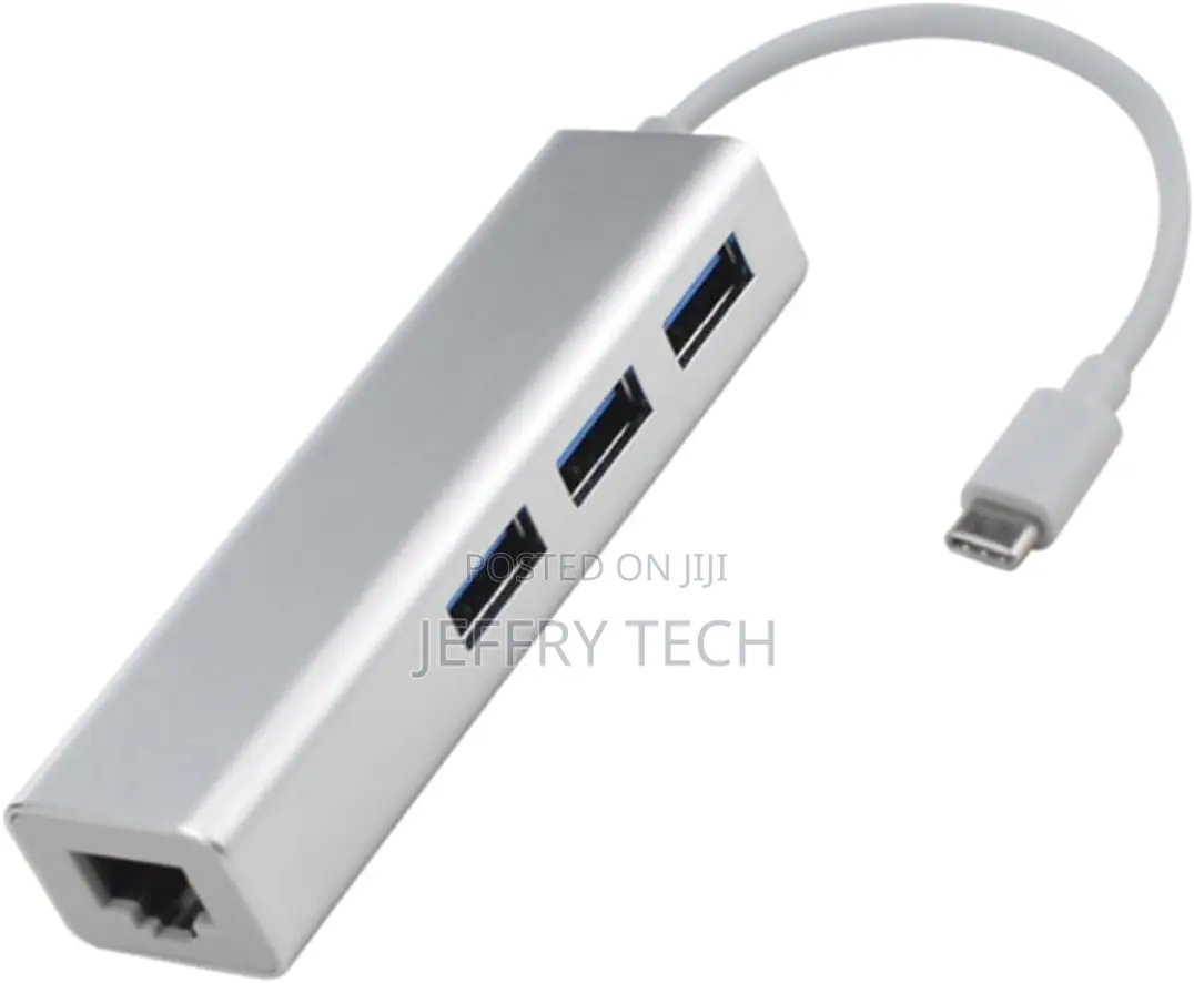 Gadpiparty Type C to Converter Usb C to Ethernet Hub 3 Usb 3