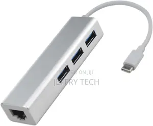 Gadpiparty Type C to Converter Usb C to Ethernet Hub 3 Usb 3
