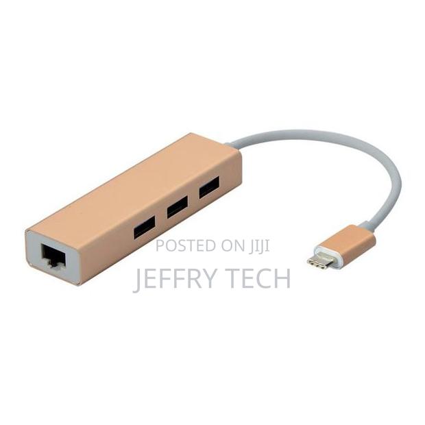 Adapter Cable Type-C to 3-Port 100mpbs Ethernet Lan for M*A - main view