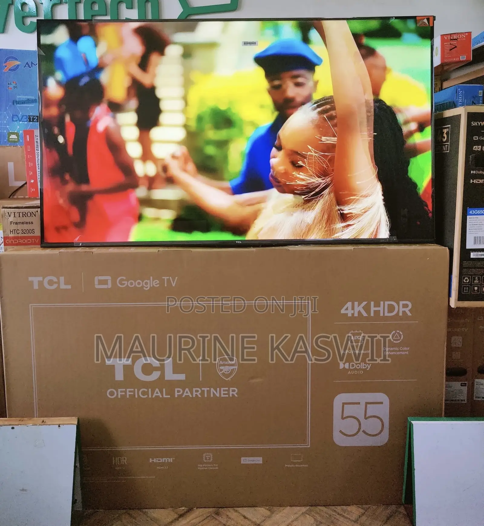 Tcl 55′′ 55v6c Smart Hdr Google Tv (New 2025